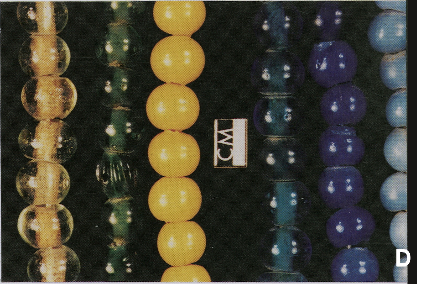 Plate VID Chinese Beads: Monochrome wound beads purchased in Boshan.