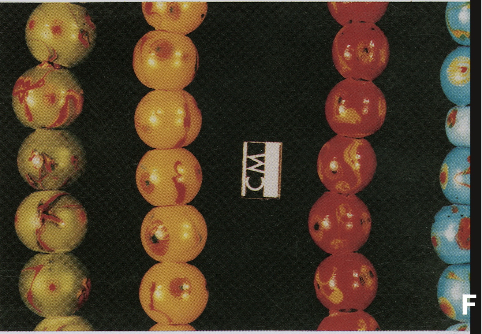 Plate VIF Chinese Beads: Fancy beads with the sunburst design purchased in Hohhot.