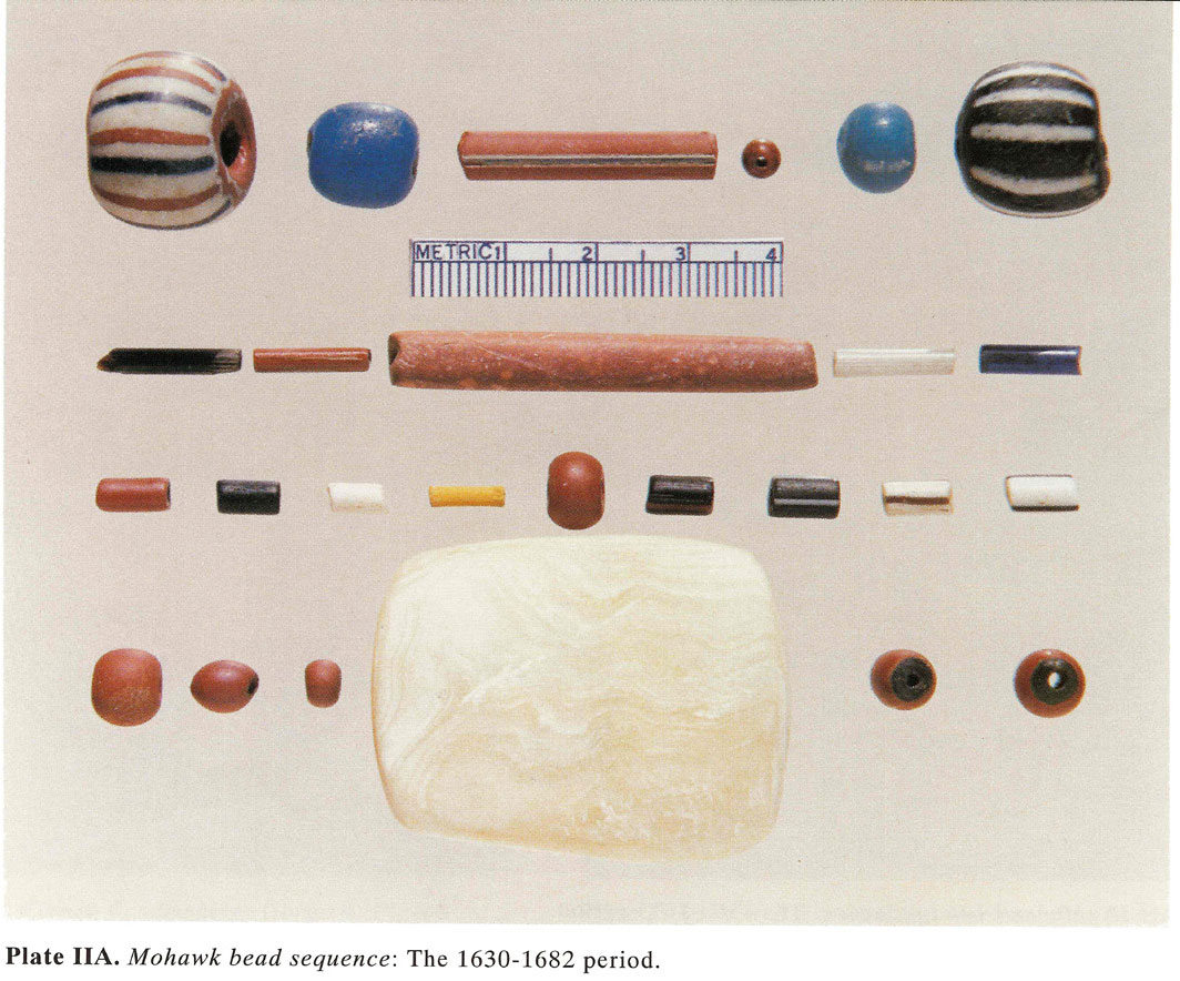 Plate IIA Mohawk bead sequence: The 1630-1682 period.