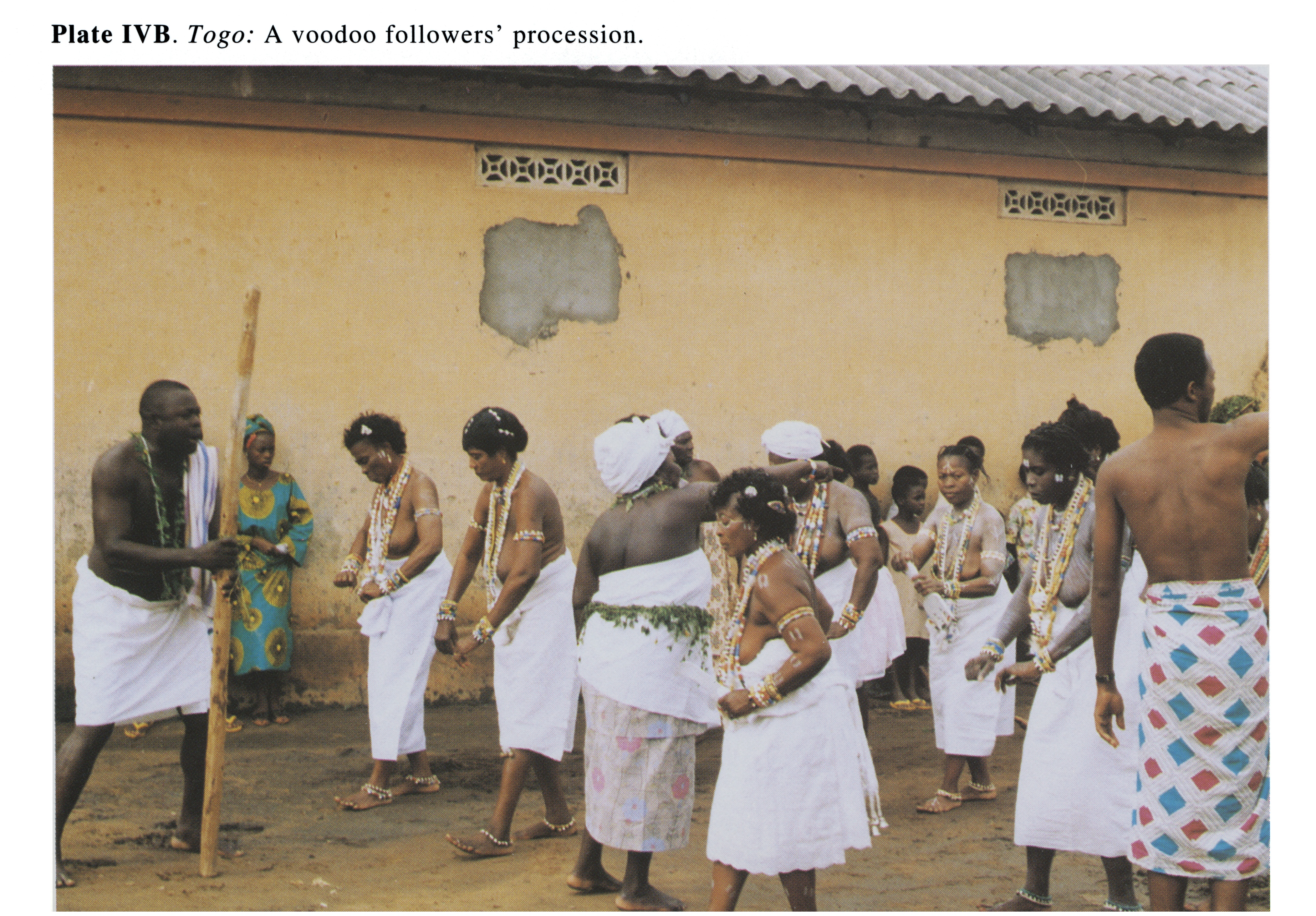 Plate IVB Togo: A voodoo followers' procession.