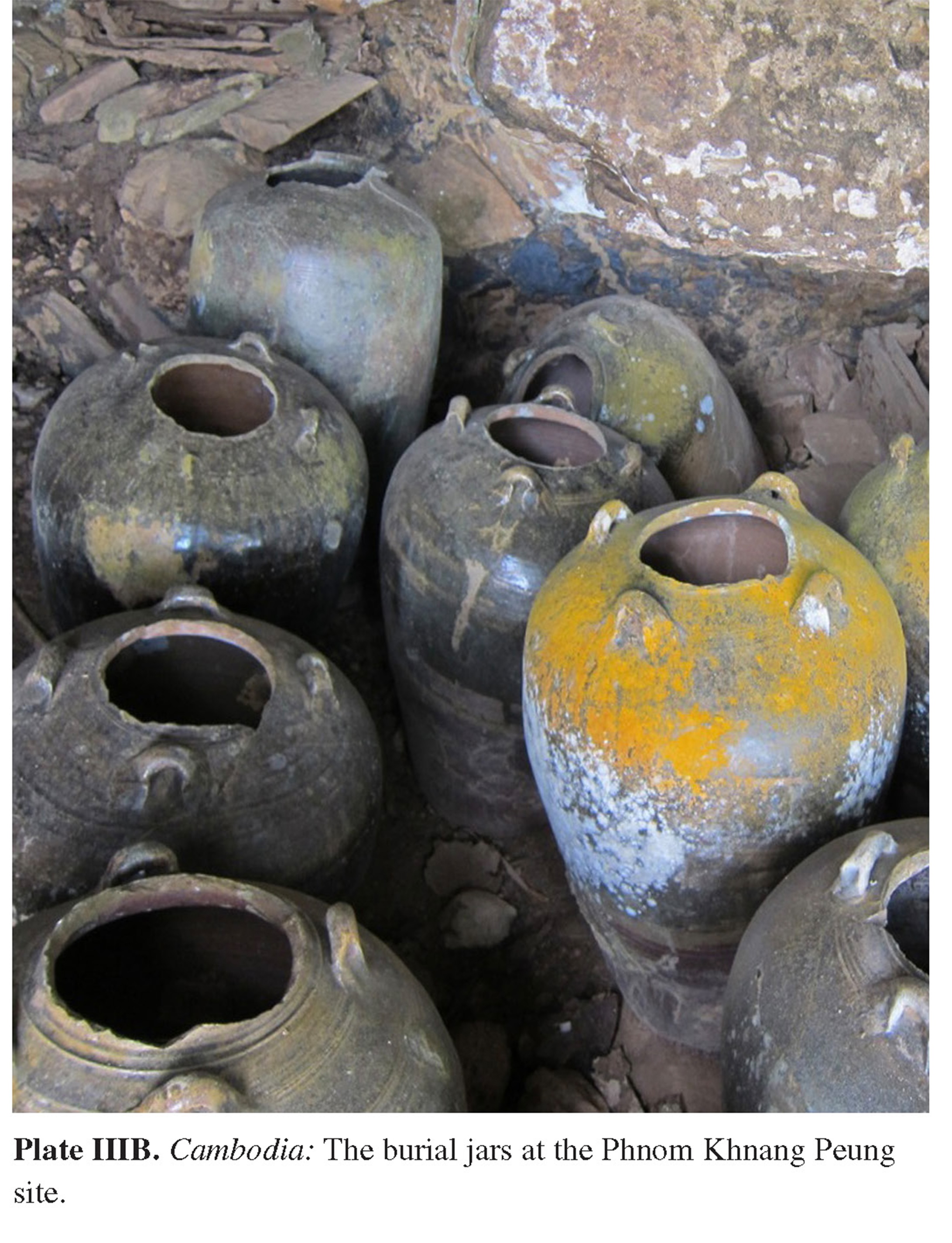 Plate IIIB Cambodia: The burial jars at the Phnom Khnang Peung site.