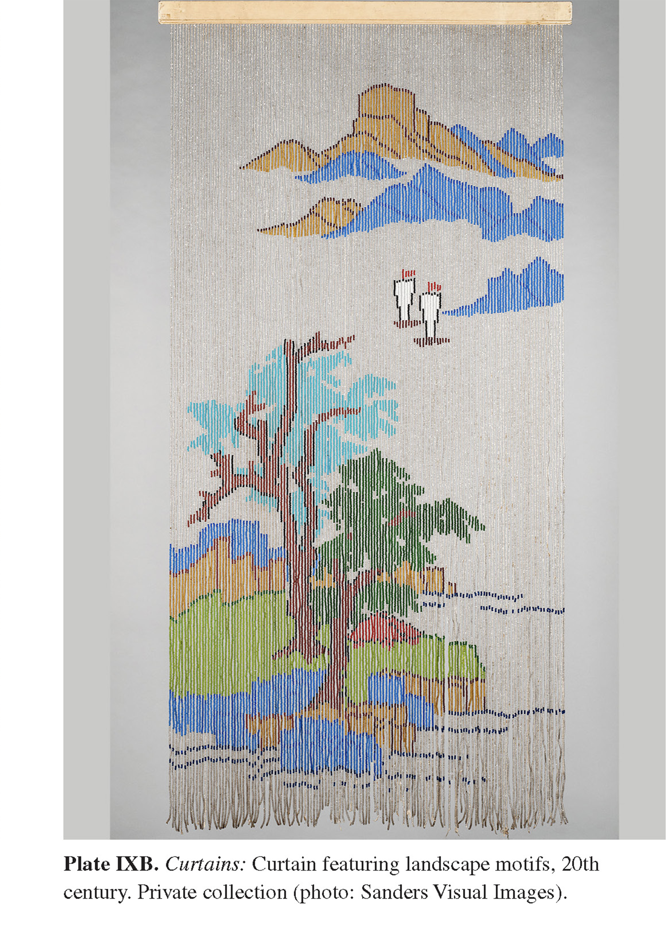 Plate IXB Curtains: Curtain featuring landscape motifs, 20th century. Private collection (photo: Sanders Visual Images).