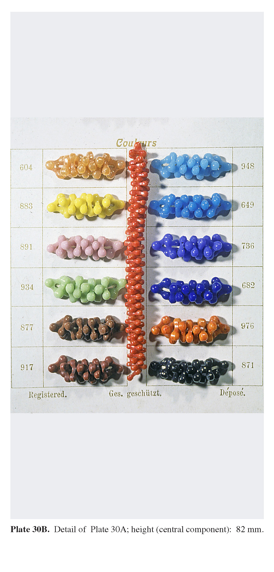 Plate 30B Detail of Plate 30A; height (central component): 82 mm. 