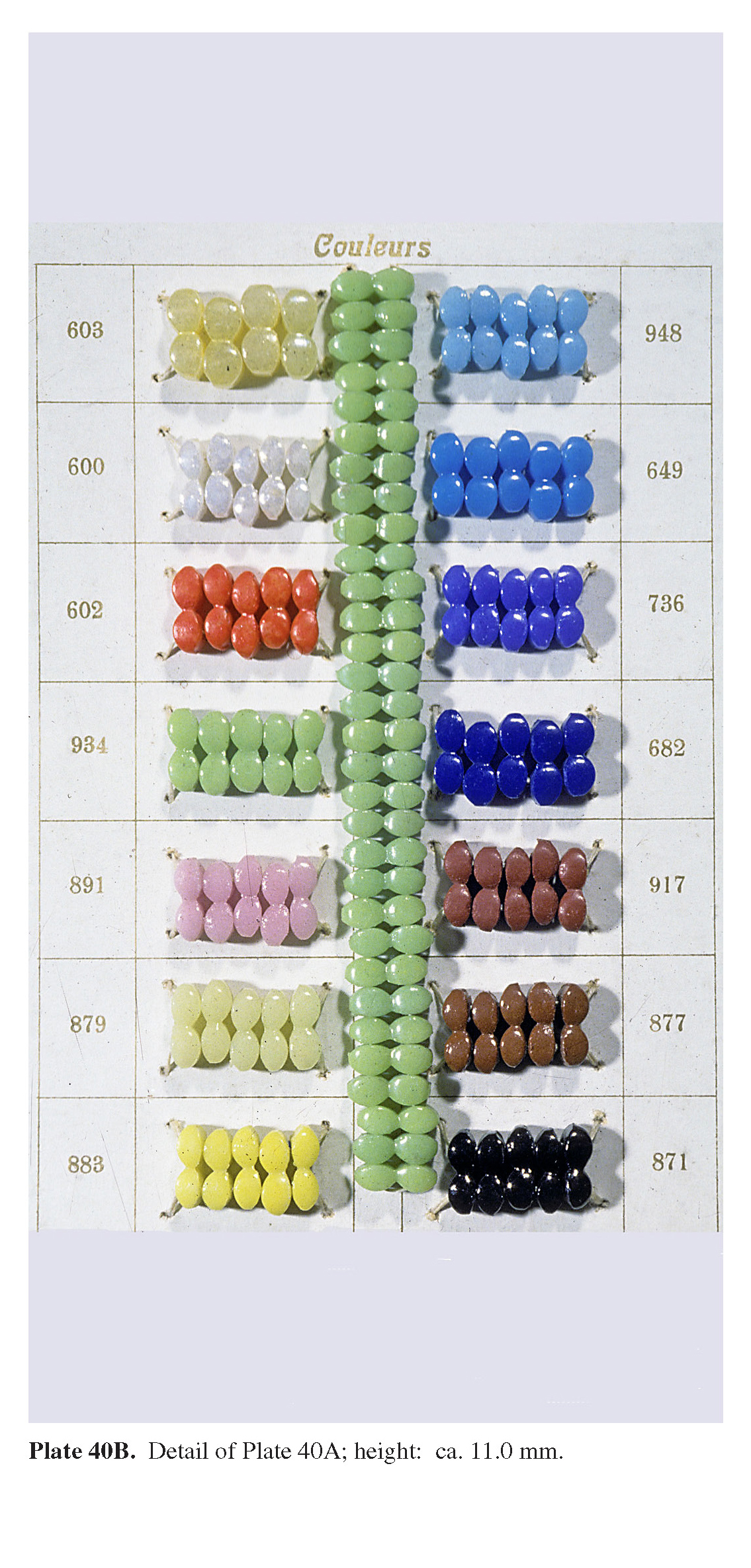 Plate 40B Detail of Plate 40A; height: ca. 11.0 mm.  