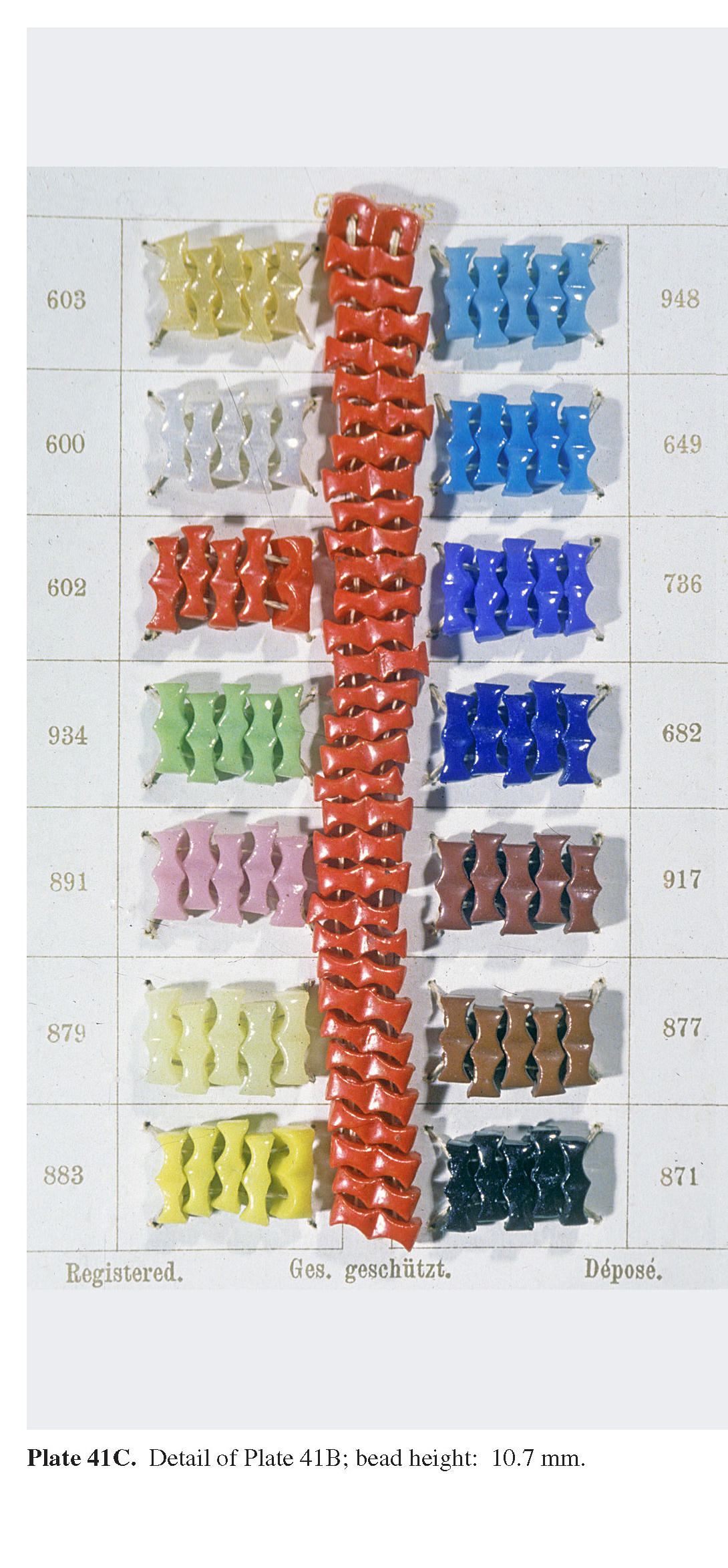 Plate 41C Detail of Plate 41B; bead height: 10.7 mm. 