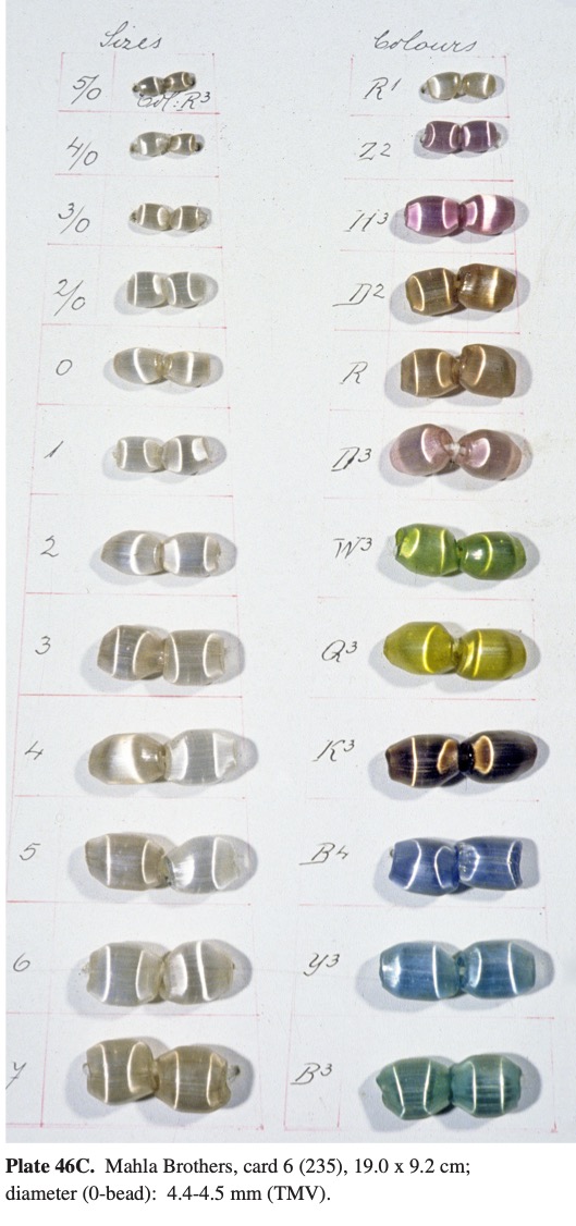 Plate 46C Mahla Brothers, card 6 (235), 19.0 x 9.2 cm; diameter (0-bead): 4.4-4.5 mm (TMV). 